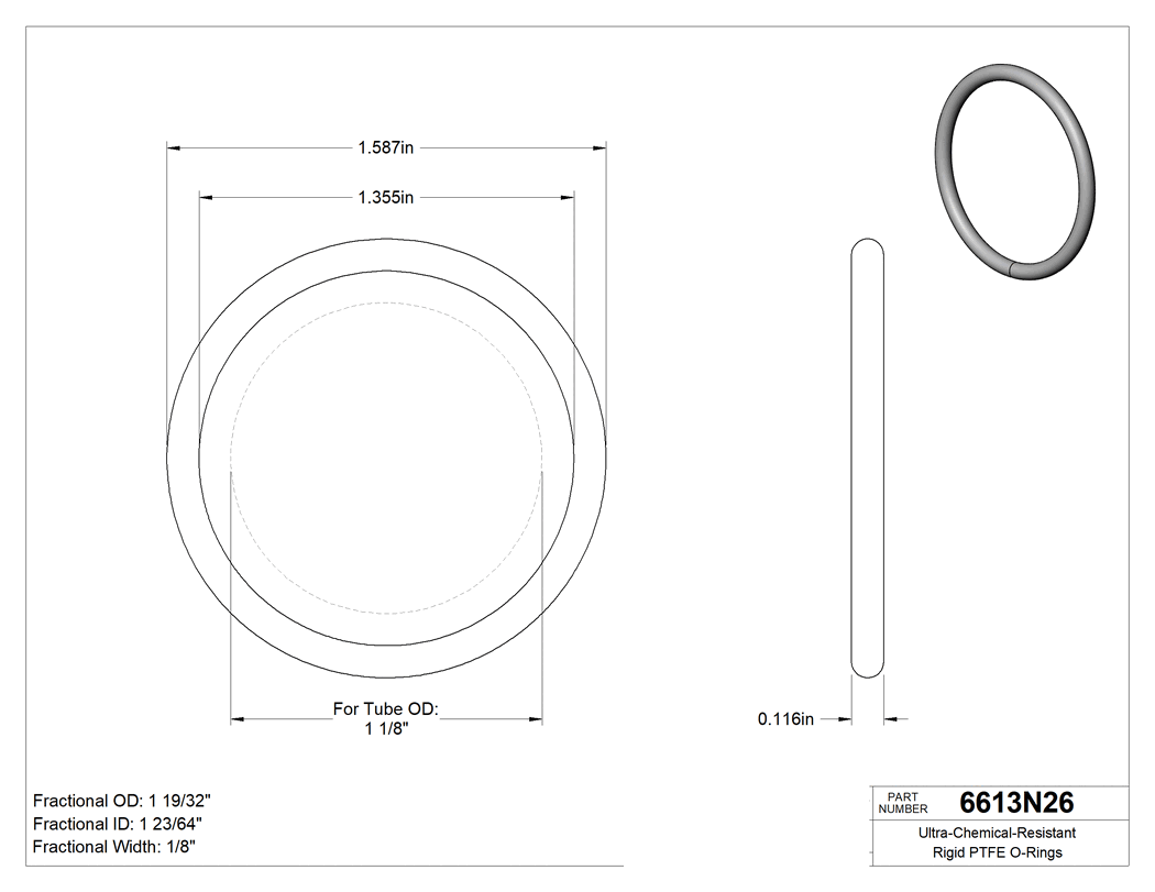 Technical drawing - 6613N26